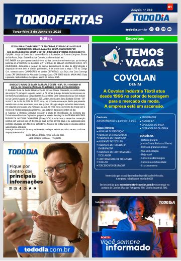 Capa: Todo Ofertas – Edição nº 789