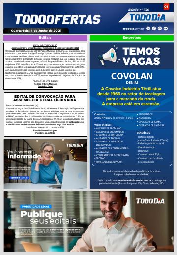Capa: Todo Ofertas – Edição nº 790