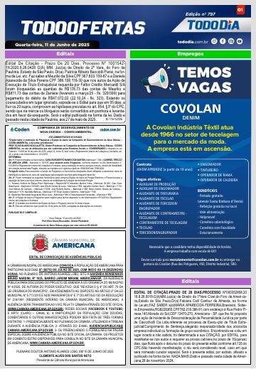 Capa: Todo Ofertas – Edição nº 797