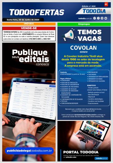 Capa: Todo Ofertas – Edição nº 806