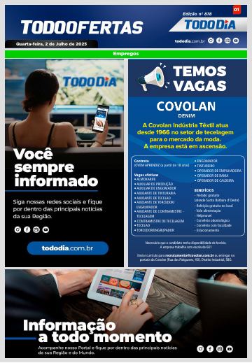 Capa: Todo Ofertas – Edição nº 818