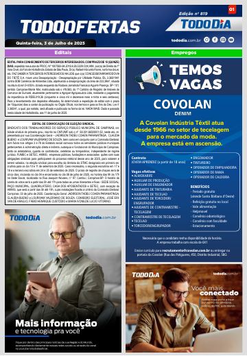 Capa: Todo Ofertas – Edição nº 819