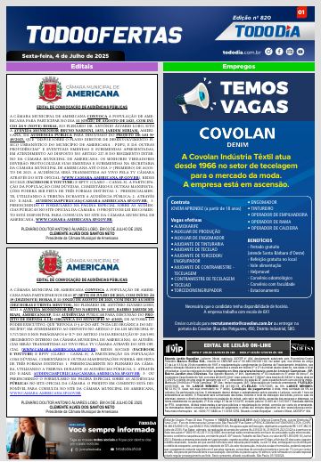 Capa: Todo Ofertas – Edição nº 820