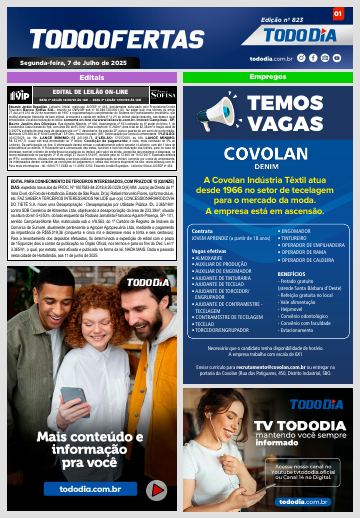 Capa: Todo Ofertas – Edição nº 823