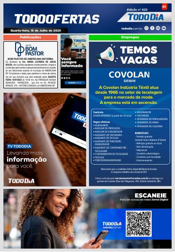 Capa: Todo Ofertas – Edição nº 832