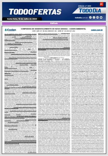 Capa: Todo Ofertas – Edição nº 834
