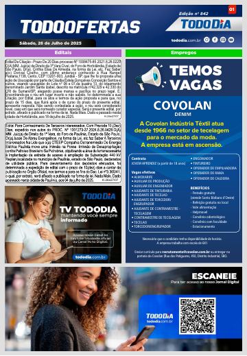 Capa: Todo Ofertas – Edição nº 842
