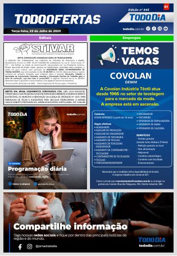 Capa: Todo Ofertas – Edição nº 845