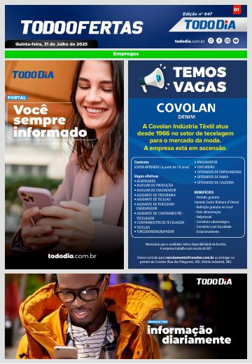 Capa: Todo Ofertas – Edição nº 847