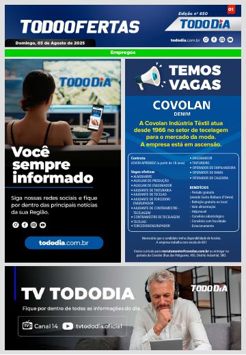 Capa: Todo Ofertas – Edição nº 850