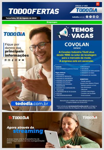 Capa: Todo Ofertas – Edição nº 852