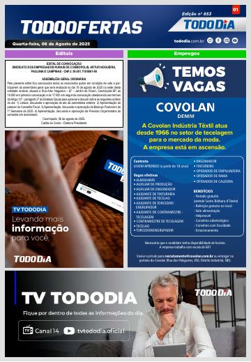 Capa: Todo Ofertas – Edição nº 853