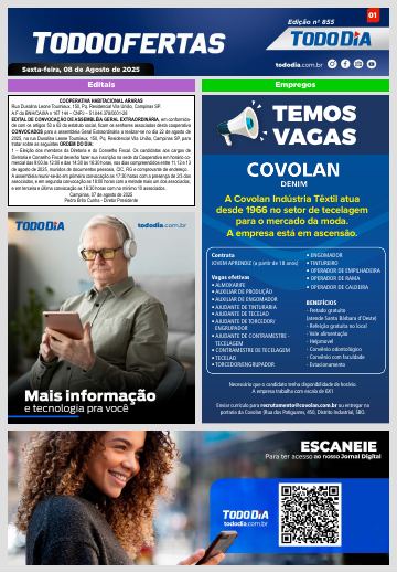 Capa: Todo Ofertas – Edição nº 855