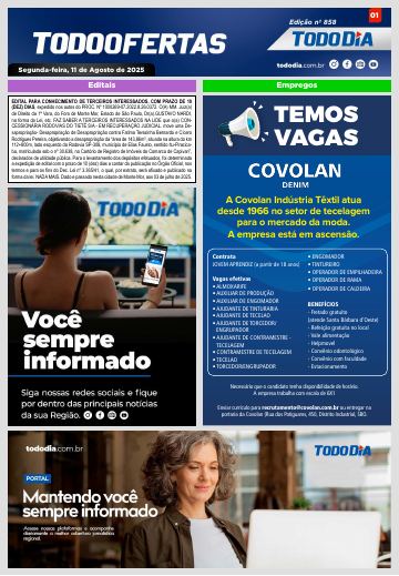 Capa: Todo Ofertas – Edição nº 858