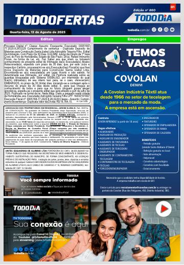 Capa: Todo Ofertas – Edição nº 860