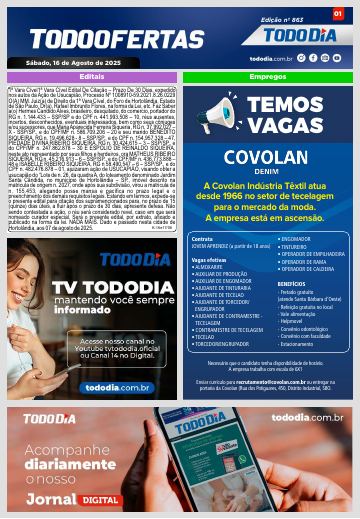 Capa: Todo Ofertas – Edição nº 863