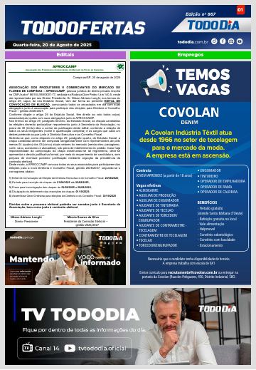 Capa: Todo Ofertas – Edição nº 867