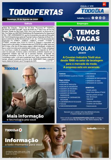 Capa: Todo Ofertas – Edição nº 878
