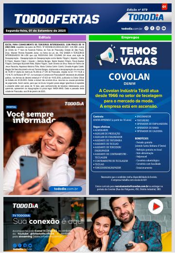 Capa: Todo Ofertas – Edição nº 879