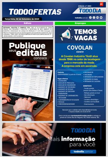 Capa: Todo Ofertas – Edição nº 880