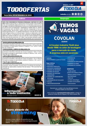 Capa: Todo Ofertas – Edição nº 887
