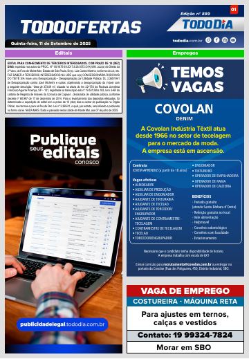 Capa: Todo Ofertas – Edição nº 889
