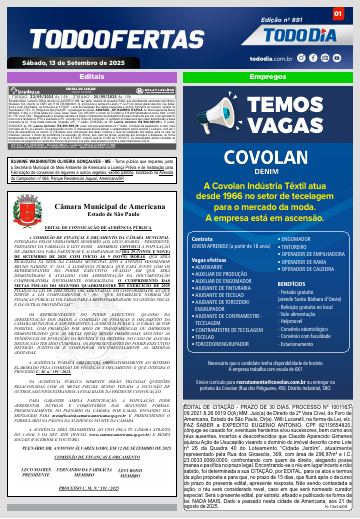 Capa: Todo Ofertas – Edição nº 891