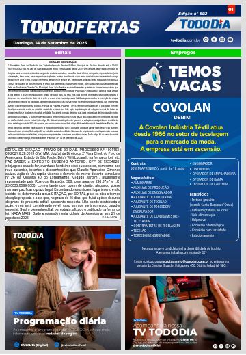 Capa: Todo Ofertas – Edição nº 892