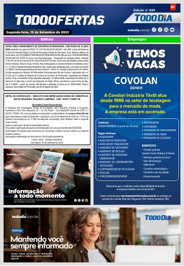 Capa: Todo Ofertas – Edição nº 893