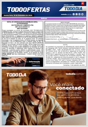 Capa: Todo Ofertas – Edição nº 896