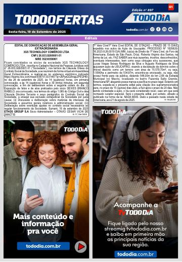 Capa: Todo Ofertas – Edição nº 897
