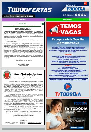 Capa: Todo Ofertas – Edição nº 910