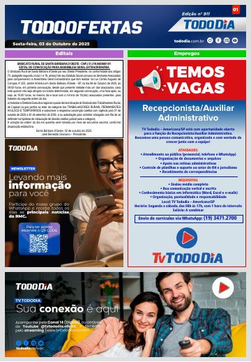 Capa: Todo Ofertas – Edição nº 911