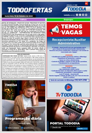 Capa: Todo Ofertas – Edição nº 918