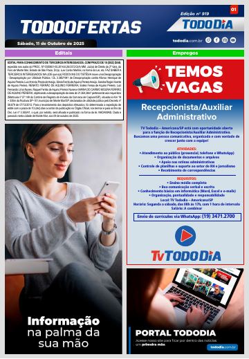 Capa: Todo Ofertas – Edição nº 919