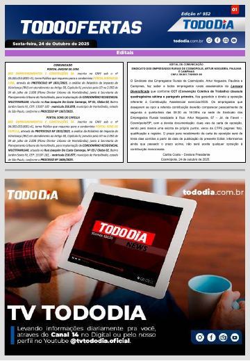 Capa: Todo Ofertas – Edição nº 932