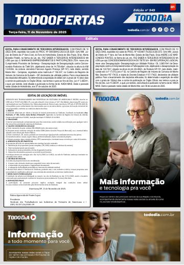 Capa: Todo Ofertas – Edição nº 949