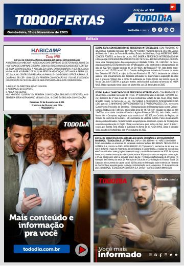 Capa: Todo Ofertas – Edição nº 951