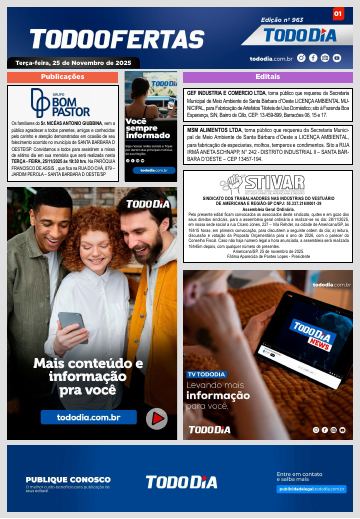 Capa: Todo Ofertas – Edição nº 963