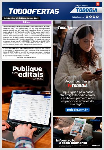 Capa: Todo Ofertas – Edição nº 965