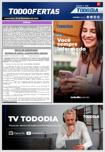 Capa: Todo Ofertas – Edição nº 966