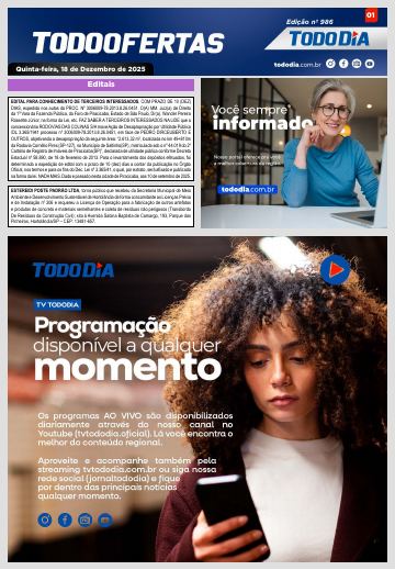 Capa: Todo Ofertas – Edição nº 986
