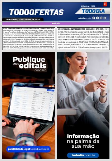 Capa: Todo Ofertas – Edição nº 1012