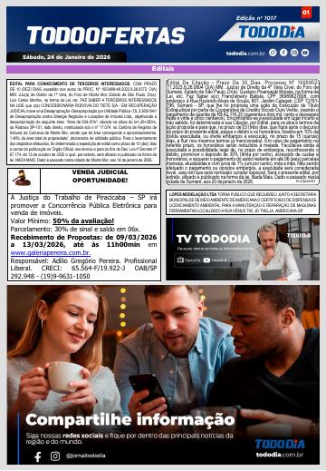 Capa: Todo Ofertas – Edição nº 1017