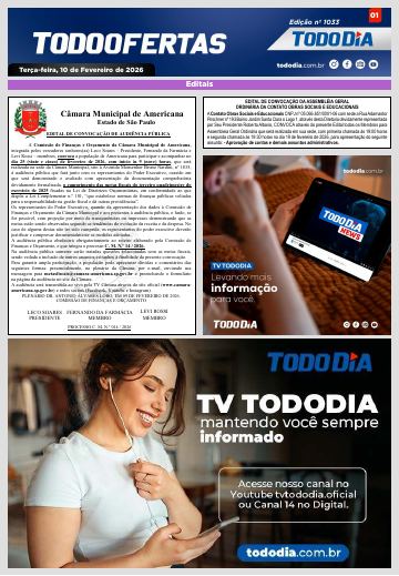 Capa: Todo Ofertas – Edição nº 1033