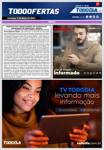Capa: Todo Ofertas – Edição nº 1049