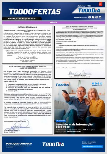 Capa: Todo Ofertas – Edição nº 1054