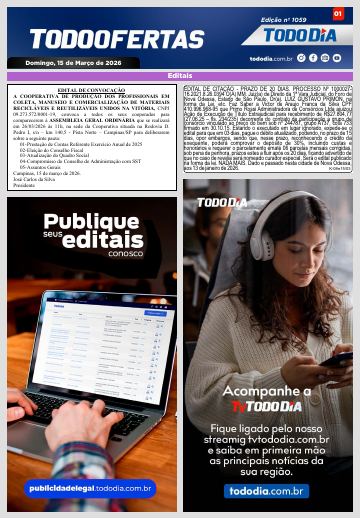 Capa: Todo Ofertas – Edição nº 1059