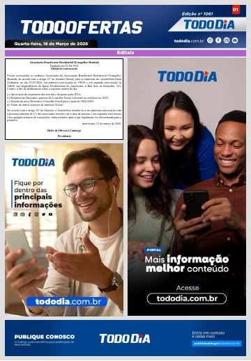 Capa: Todo Ofertas – Edição nº 1061