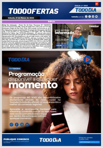 Capa: Todo Ofertas – Edição nº 1063
